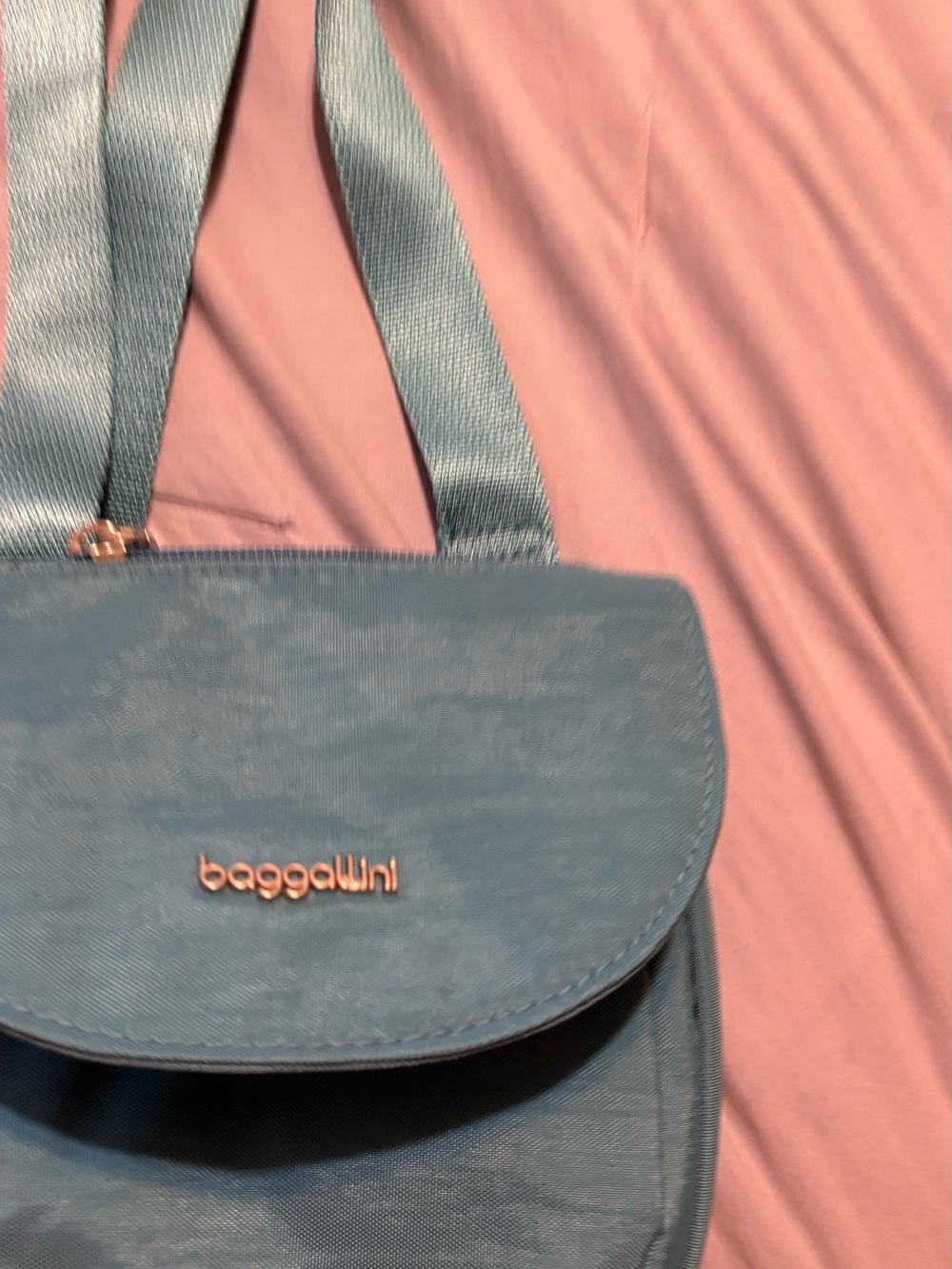 Baggallini Blue Crossbody Bag with Flap